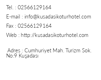 Ada Kotur Hotel iletiim bilgileri